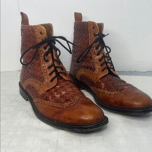 Taft Handcrafted Saint Boot Men Honey Genuine Leather - US Men size 12
